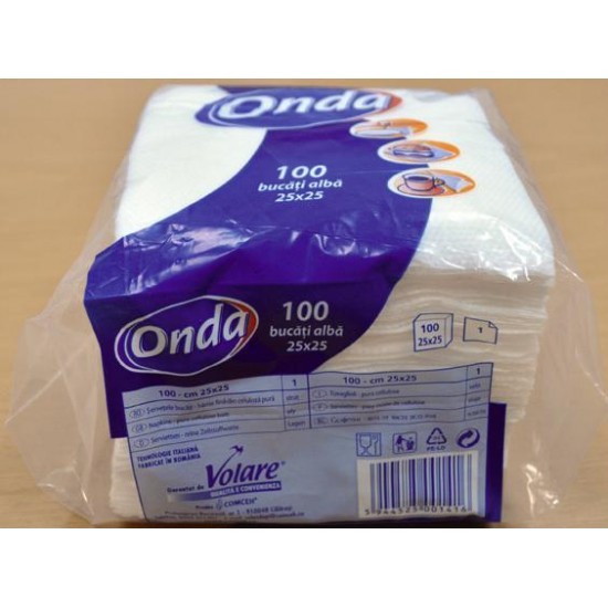 Servetele De Masa 1 Strat, 28x28cm, 100 Buc/set, Perfex