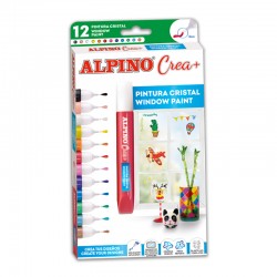 Set Alpino Crea + Cristal (window) Paint Marker, 12 Culori/set Set Alpino Crea + Cristal (window) Paint Marker, 12 Culori/set