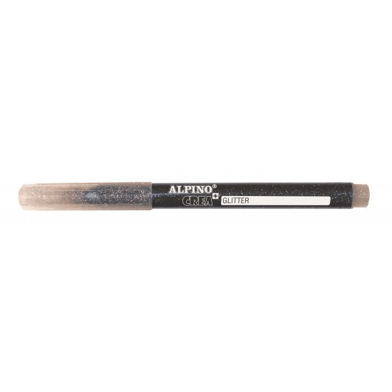 Set Alpino Crea+ Glitter Marker, 6 Culori/set