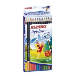 Creioane Colorate Acuarela, Cutie Carton, 12 Culori/set, Alpino Aqualine Creioane Colorate Acuarela, Cutie Carton, 12 Culori/set, Alpino Aqualine