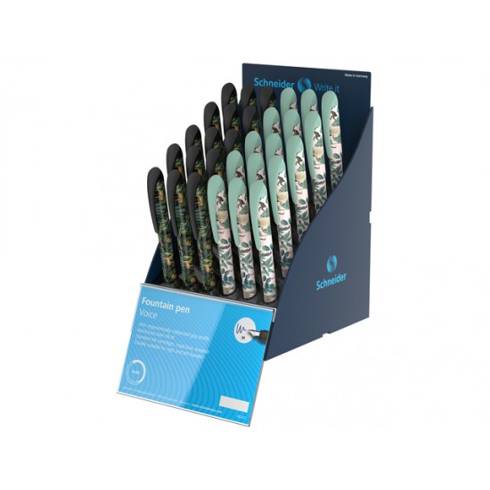 Sis Display Schneider Voice Jungle, 30 Stilouri - (15 X S-160001, 15 X S-160004)