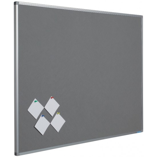 Panou Textil Gri 90 X 120 Cm, Profil Aluminiu Sl, Smit