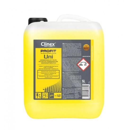 Clinex Profit Uni, 5 Litri, Solutie Superconcentrata Universala, Curatare Suprafete Diverse