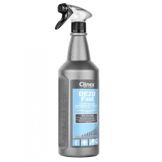 Clinex Dezofast, 1 Litru, Detergent Pentru Curatat Si Dezinfectat Suprafete Diverse