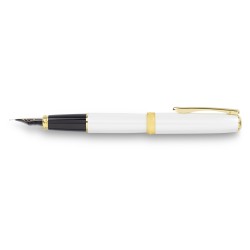 Stilou Diplomat Excellence A2, Cu Penita M, Aurita 14kt. - Pearl White Gold Stilou Diplomat Excellence A2, Cu Penita M, Aurita 14kt. - Pearl White Gold