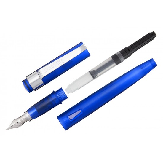 Stilou Diplomat Magnum, Cu Penita F, Din Otel Inoxidabil - Demo Blue