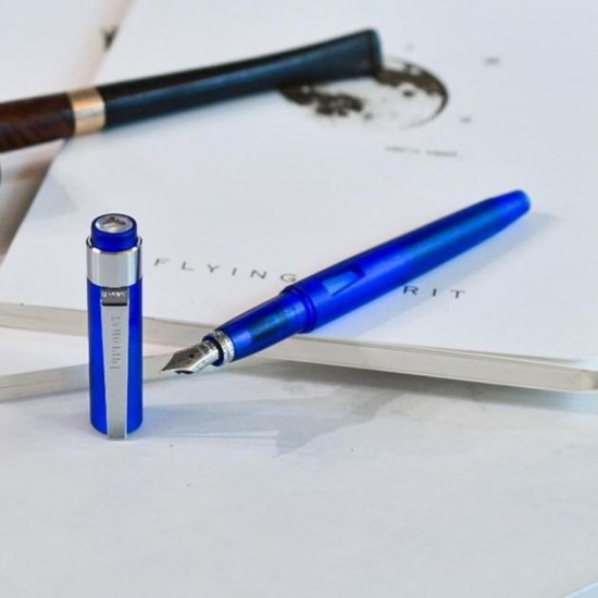 Stilou Diplomat Magnum, Cu Penita F, Din Otel Inoxidabil - Demo Blue