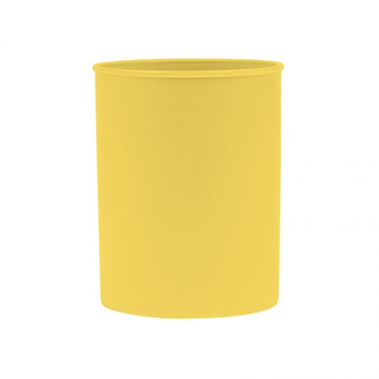 Suport Plastic, Cilindric, Pentru Instrumente De Scris, D78mm, H-10cm, Donau Life - Galben Pastel