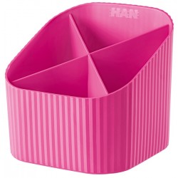 Suport Pentru Instrumente De Scris, 4 Compartimente, Han X-loop Trend-colours - Roz