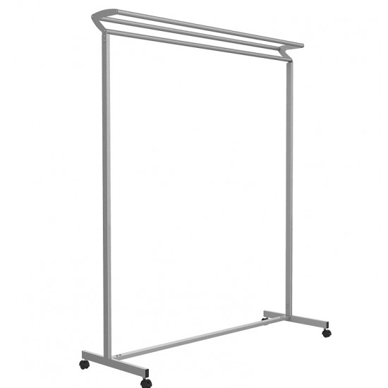 Suport Metailc, Mobil, Pentru Haine, Unilux Meeting - Gri Metalizat