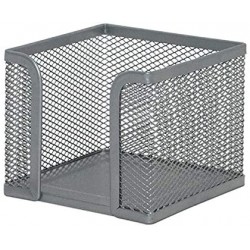 Suport Metalic Mesh, Pentru Cub Notite, Q-connect - Silver Suport Metalic Mesh, Pentru Cub Notite, Q-connect - Silver