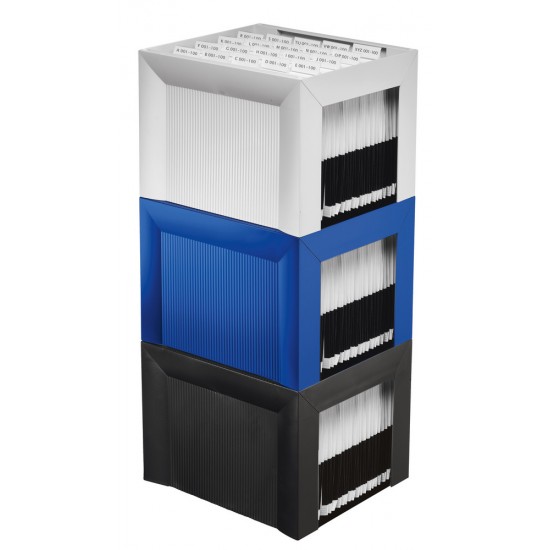 Suport Plastic Pentru 35 Dosare Suspendabile, Han Karat - Gri Deschis