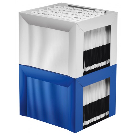 Suport Plastic Pentru 35 Dosare Suspendabile, Han Karat - Gri Deschis