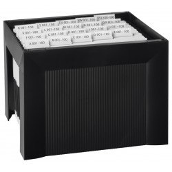 Suport Plastic Pentru 35 Dosare Suspendabile, Han Karat - Negru