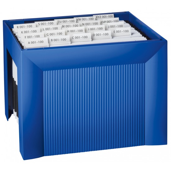 Suport Plastic Pentru 35 Dosare Suspendabile, Han Karat - Albastru