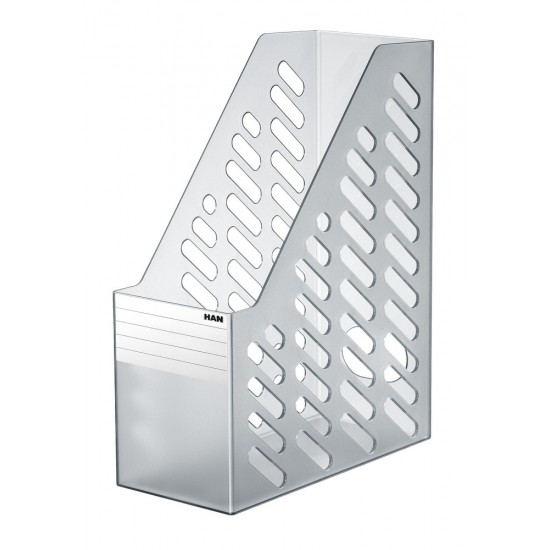 Suport Vertical Plastic Pentru Cataloage Han Klassik Xxl - Transparent Gri