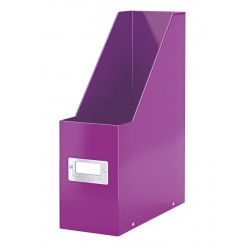 Suport Vertical Leitz Wow Click & Store, Pentru Documente, Carton Laminat, A4, Mov Suport Vertical Leitz Wow Click & Store, Pentru Documente, Carton Laminat, A4, Mov