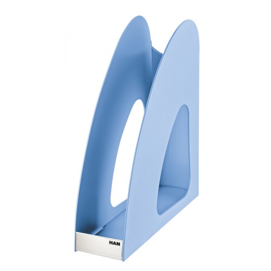 Suport Vertical Plastic Pentru Cataloage Han Twin - Bleu Ice