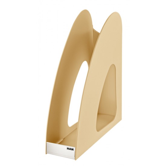 Suport Vertical Plastic Pentru Cataloage Han Twin - Caramel
