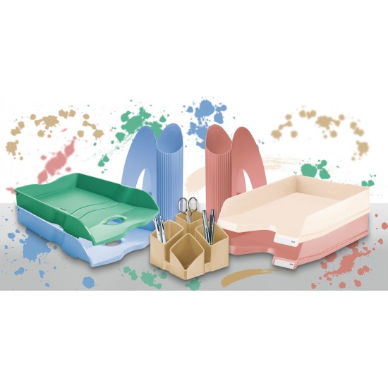 Suport Vertical Plastic Pentru Cataloage Han Twin - Roz Quartz