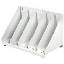 Suport Vertical Metalic Pentru Cataloage Cu 4 Separatoare, Vepa Bins - Gri Suport Vertical Metalic Pentru Cataloage Cu 4 Separatoare, Vepa Bins - Gri