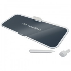 Tabla Leitz Cosy, Sticla, Pentru Birou, Marker Inclus, Gri Antracit