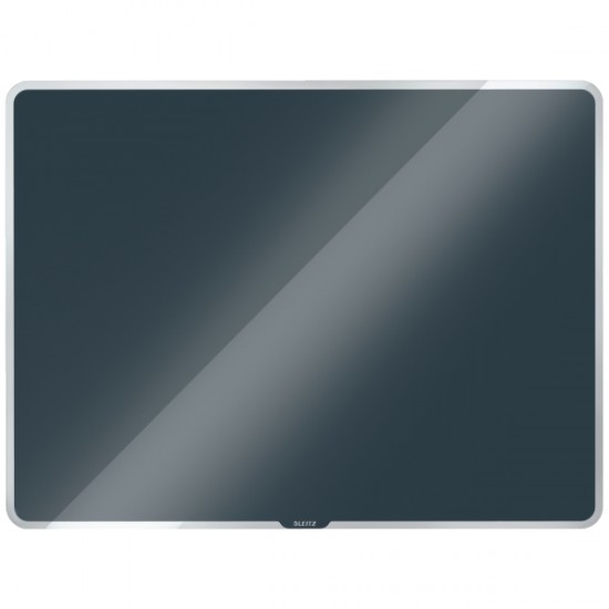 Tabla Leitz Cosy, Sticla, Magnetica, 60x40 Cm, Marker Inclus, Gri Antracit