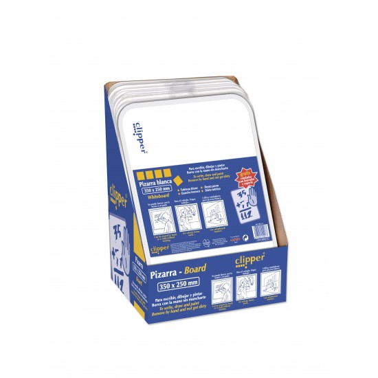Tablita Pentru Scris 35 X 25 Cm + Marker, Clipper - Alba