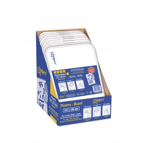 Tablita Pentru Scris 25.5 X 18 Cm + Marker, Clipper - Alba