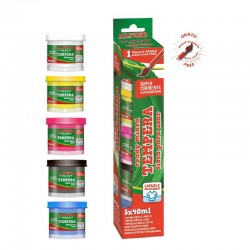 Tempera Lavabila, 5 Culori X 40ml/cutie + Pensula Gratis, Alpino Tempera Lavabila, 5 Culori X 40ml/cutie + Pensula Gratis, Alpino