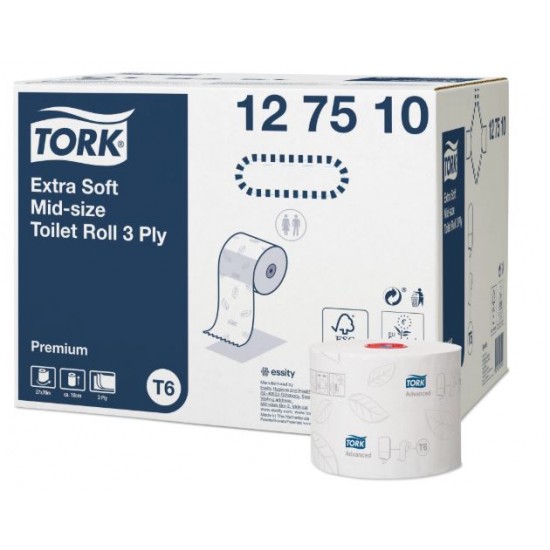Hartie Igienica Tork Premium Extra Soft , 3 Straturi, 9.7cm X 70m, 27 Role/bax - Alba