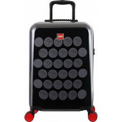 Troller 20 Inch, Material Abs, Lego Brick Dots - Negru Cu Puncte Gri