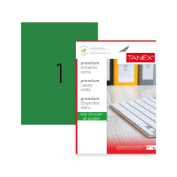 Etichete Color Autoadezive, 1/a4, 210 X 297mm, 25 Coli/top, Tanex - Verde Fluorescent Etichete Color Autoadezive, 1/a4, 210 X 297mm, 25 Coli/top, Tanex - Verde Fluorescent