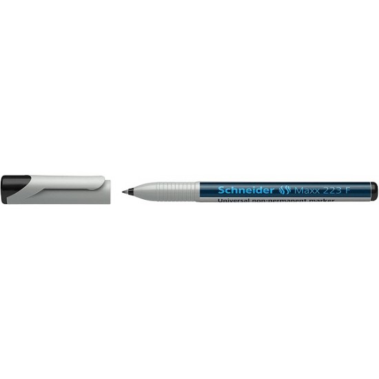Universal Non-permanent Marker Schneider Maxx 223 F, Varf 0.7mm - Negru