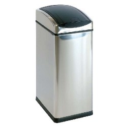 Cos Metalic Rectangular Cu Capac, 45 Litri, Vepa Bins Touch - Stainless Stell Mat Cos Metalic Rectangular Cu Capac, 45 Litri, Vepa Bins Touch - Stainless Stell Mat