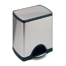 Cos Metalic Rectangular Cu Capac Si Pedala Pentru Deschidere, 26 Litri, Vepa Bins - Stainless Steel Cos Metalic Rectangular Cu Capac Si Pedala Pentru Deschidere, 26 Litri, Vepa Bins - Stainless Steel