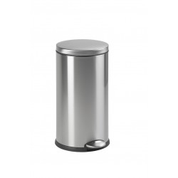 Cos Metalic Cu Capac Si Pedala Pentru Deschidere, 30 Litri, Vepa Bins - Stainless Steel Mat Cos Metalic Cu Capac Si Pedala Pentru Deschidere, 30 Litri, Vepa Bins - Stainless Steel Mat