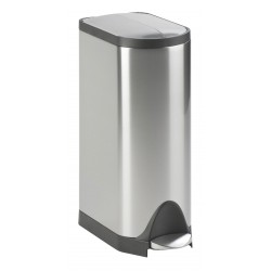 Cos Metalic Cu Capac Si Pedala, 20 Litri, Rectangular, Vepa Bins Butterfly - Stainless Steel Mat Cos Metalic Cu Capac Si Pedala, 20 Litri, Rectangular, Vepa Bins Butterfly - Stainless Steel Mat