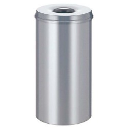 Cos Metalic Cu Capac Antifoc Pentru Hartii, 30 Litri, Vepa Bins - Stainless Steel Cos Metalic Cu Capac Antifoc Pentru Hartii, 30 Litri, Vepa Bins - Stainless Steel