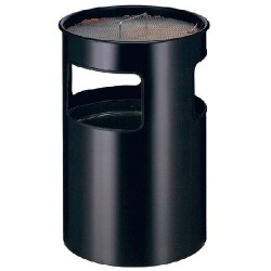 Cos Metalic Cu Scrumiera, 110 Litri, Vepa Bins - Negru Cos Metalic Cu Scrumiera, 110 Litri, Vepa Bins - Negru