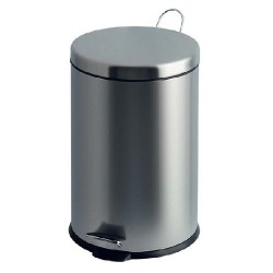 Cos Metalic Cu Capac Din Plastic, 20 Litri, Vepa Bins - Crom Cos Metalic Cu Capac Din Plastic, 20 Litri, Vepa Bins - Crom