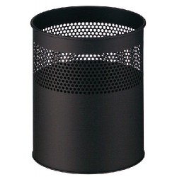Cos Metalic De Birou, Cu Perforatii, Pentru Hartii, 30 Litri, Vepa Bins - Negru Cos Metalic De Birou, Cu Perforatii, Pentru Hartii, 30 Litri, Vepa Bins - Negru