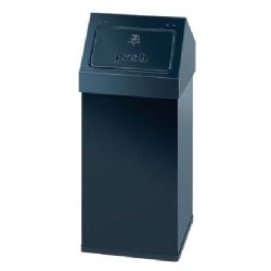 Cos Metalic Cu Capac Pentru Reziduuri, 55 Litri, Vepa Bins Carro - Negru Cos Metalic Cu Capac Pentru Reziduuri, 55 Litri, Vepa Bins Carro - Negru