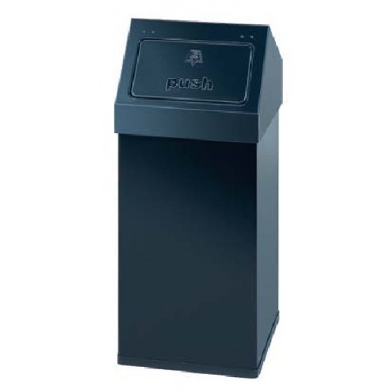 Cos Metalic Cu Capac Pentru Reziduuri, 55 Litri, Vepa Bins Carro - Negru