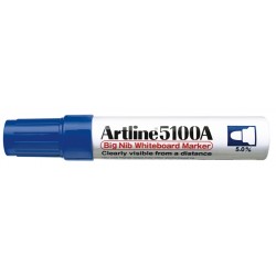 Marker Pentru Tabla De Scris Artline 5100a, Corp Metalic, Varf Rotund 5.0mm - Albastru