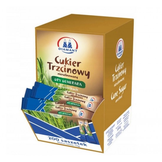 Zahar Brun Diamant, 5 Gr/stick, 200 Sticks/cutie