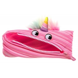 Penar Cu Fermoar, Zipit Unicorn - Roz Deschis Penar Cu Fermoar, Zipit Unicorn - Roz Deschis