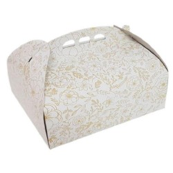 Set 25 Cutii Tort CT6 Model Floral, Dimensiune 35x45 cm, Carton Duplex 450 gr
