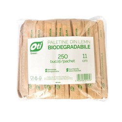 Palete pentru Cafea din Lemn Biodegradabile 110 mm, 250 Buc/Set, Ambalate Individual Palete pentru Cafea din Lemn Biodegradabile 110 mm, 250 Buc/Set, Ambalate Individual