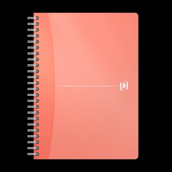 Caiet Organizator Oxford Office My Colours, A5 90f, Hartie Optik 90g/mp, Spira Dubla, Scribzee, Coperta Pp, Ecolabel, Margini Duble Si Antet, Dictando, Diverse Culori